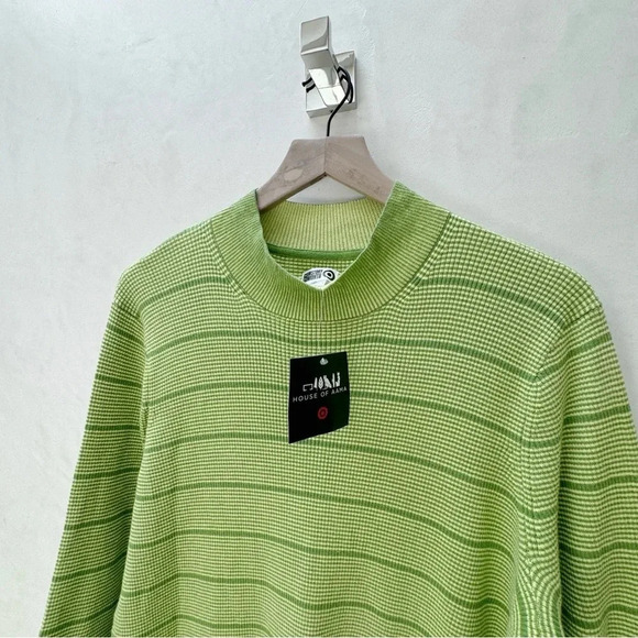 NWT House of Aama || High Neck Maxi Knit Dress in Vivid Green XXL - Picture 7 of 10